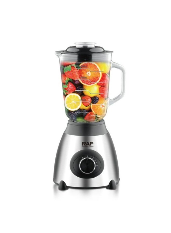 آر إيه أف خلاط وعصارة كهربائية R-300 - محرك قوي 1000 واط، إبريق من الفولاذ المقاوم للصدأ سعة 1.5 لتر مع مطحنة ماسالا، جهاز مطبخ متعدد الوظائف - Image 3