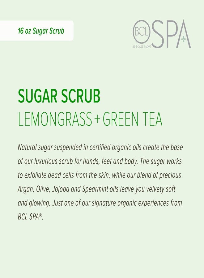 BCL Spa Be Care Love Spa Sugar Scrub Lemongrass + Green Tea to moisturize, detoxify and purify skin for acne-prone, oily, or damaged skin.16 oz - Image 2