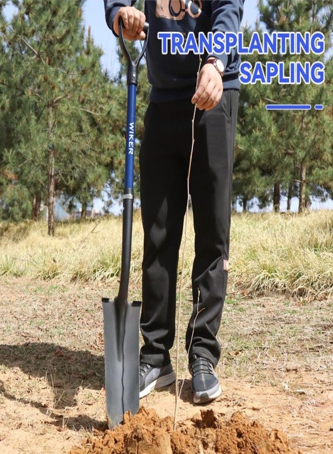WIKER Spade Shovel,Sharp Shooter Shovel,Shovels for Digging,Planting,Trenching,Gardening,Drain Spade with Fiberglass Handle Heavy Duty,Blue,45 inches - Image 5