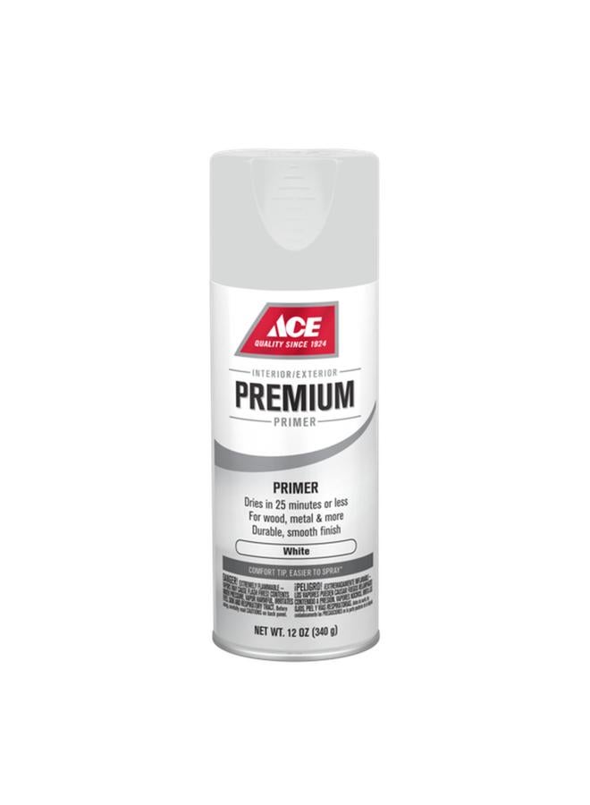 ACE Premium Smooth Enamel Primer Spray Paint White 12oz