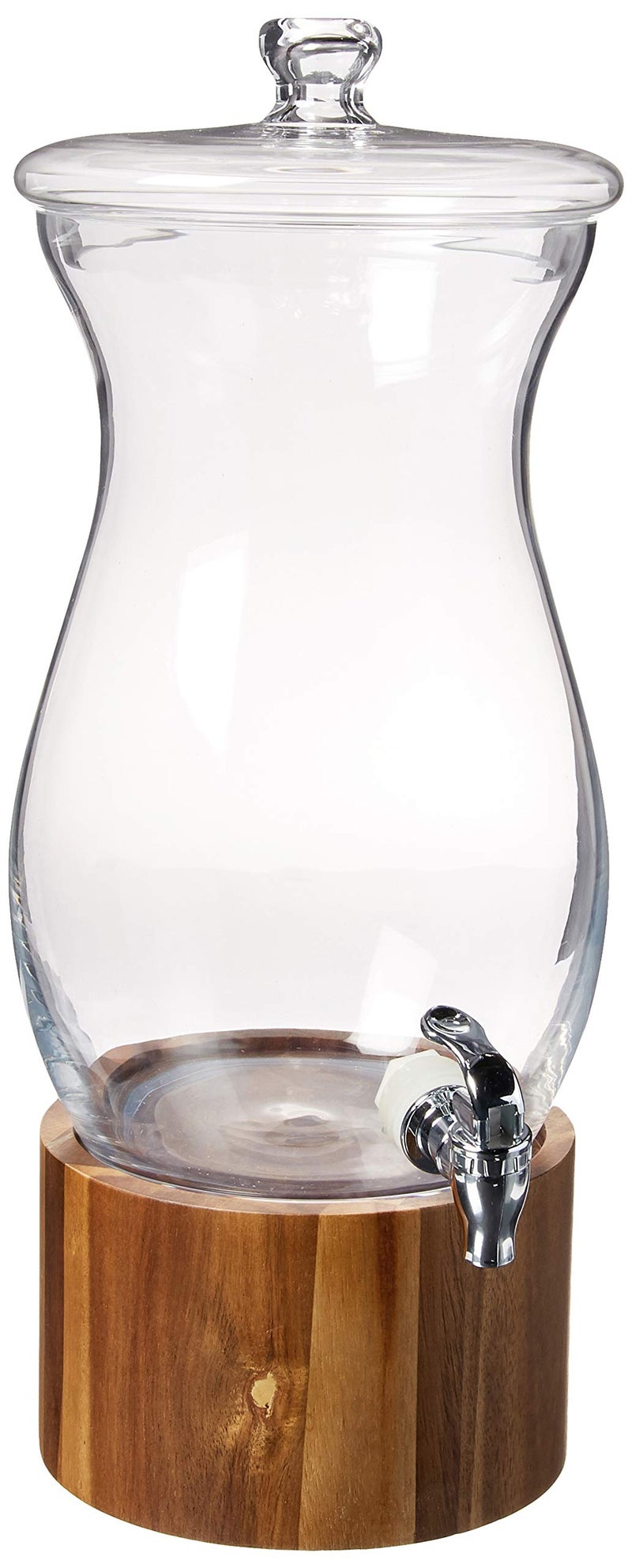 Style Setter 210767 Madera Beverage Dispenser Clear Wood Base 16 Gallon