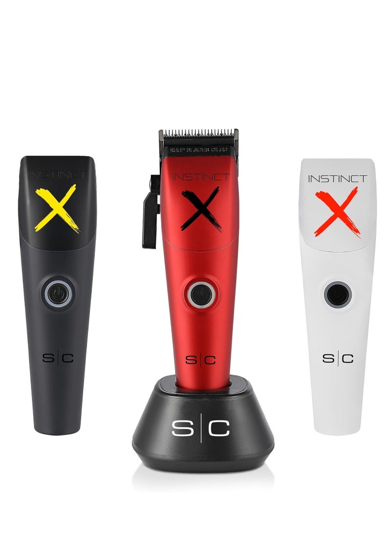 Stylecraft Instinct-X Cordless Hair Clipper Professional Vector Motor with Intuitive Torque Control, 3 Modular Lids - Image 1