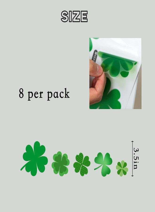 Capiont Shamrock Wall Sticker - St. Patrick's Day Theme Wall Decal,IIrish Saint Patricks Day Decor for Home Office Living Room Classroom Holiday Art Decor Party Supplies (Clover Decal) - Image 2