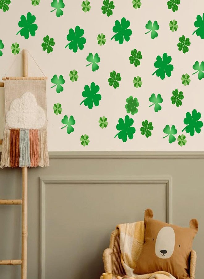 Capiont Shamrock Wall Sticker - St. Patrick's Day Theme Wall Decal,IIrish Saint Patricks Day Decor for Home Office Living Room Classroom Holiday Art Decor Party Supplies (Clover Decal) - Image 1