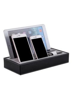 Charging Station for Multiple Devices Mobiles Tablets iPads and Apple Watch, PU Leather Desktop Electronic Organizer Docking Stand - pzsku/ZB1BA8A932201F6D900E9Z/45/_/1648558551/ff1c0749-12f3-4e33-88dd-0dd186ea6e51