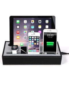 Charging Station for Multiple Devices Mobiles Tablets iPads and Apple Watch, PU Leather Desktop Electronic Organizer Docking Stand - pzsku/ZB1BA8A932201F6D900E9Z/45/_/1687500660/85f3c397-3a6e-4670-9e01-b8bff0070523