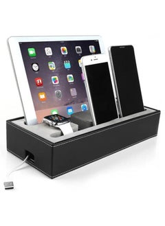 Charging Station for Multiple Devices Mobiles Tablets iPads and Apple Watch, PU Leather Desktop Electronic Organizer Docking Stand - pzsku/ZB1BA8A932201F6D900E9Z/45/_/1687500661/13f6f05b-7c48-48eb-b31b-781bbd88806b