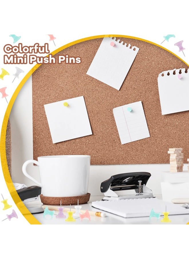 Outus 60 Pieces Giant Push Pins Large Thumb Tacks Jumbo Push Pins 1 Inch Plastic Heads Pins for Cork Board Map Posters Office School(Red, Yellow, Blue, Green, White) - Image 5
