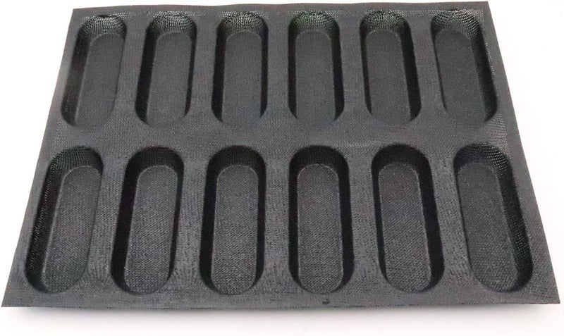 BLUE DROP Silicone Hot Dog Bread Forms Mini Baby Sandwich Baking Molds Food grade Perforated Eclair Sheets for Home Oven - Image 1