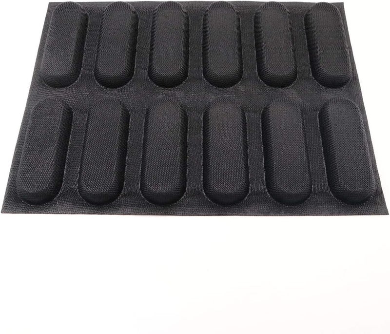 BLUE DROP Silicone Hot Dog Bread Forms Mini Baby Sandwich Baking Molds Food grade Perforated Eclair Sheets for Home Oven - Image 5