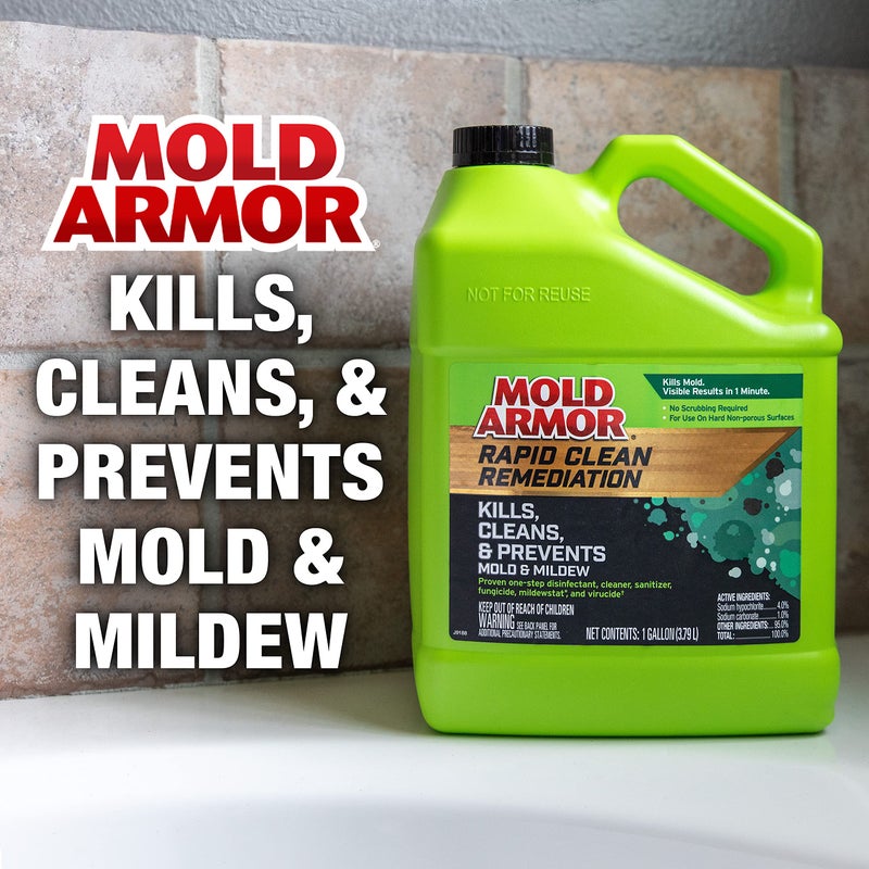 mold armor مزيل العفن السريع من مولد أرمور، 1 جالون؛ يقتل وينظف ويمنع العفن والفطريات - Image 3