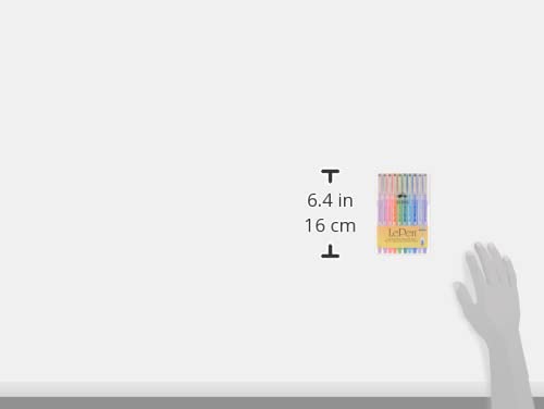 Marvy Uchida Uchida Of America 4300-10C 10-Piece 0.3 Point Size Le Pen Drawing Pen Set, Blue, Orange, Lavender, Pink, Light Blue - Image 3