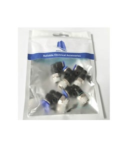 Generic PU Pipe & Fittings Polyurethane | Pneumatic Pipe Push in to Connect Fittings (Male Elbow - Pack of 5, 6mmx1/4")  - Image 1