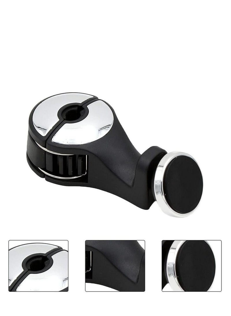 Car Headrest Hooks, Durable Back Seat Hanger Dual Layer 360° Rotation Hooks with Mobile Phone Holder and Lock for Handbag Purse Grocery Bags Universal Vehicle