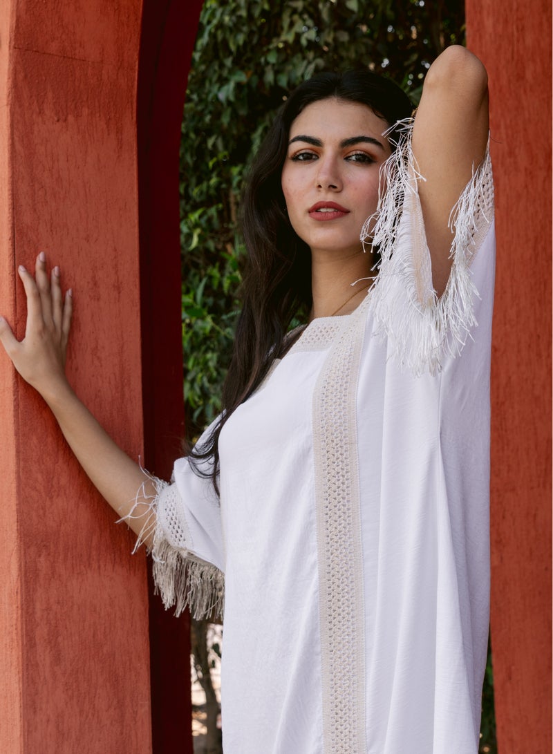 Brides Plain handmade galabiya - Image 2