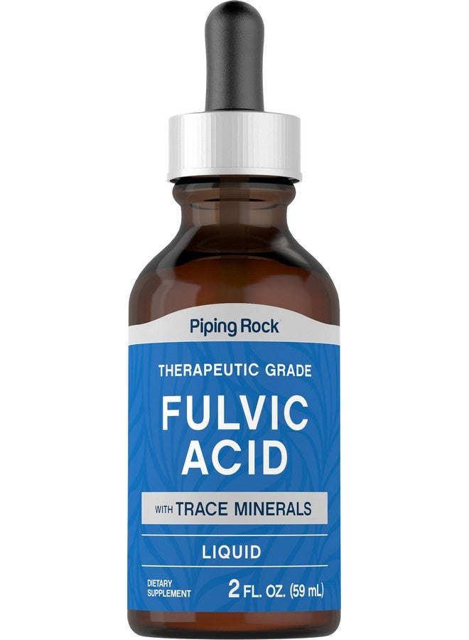 Piping Rock Liquid Fulvic Acid Drops | 2 fl oz | with Trace Minerals | Ionic Supplement | Vegetarian, Non-GMO & Gluten Free - Image 1