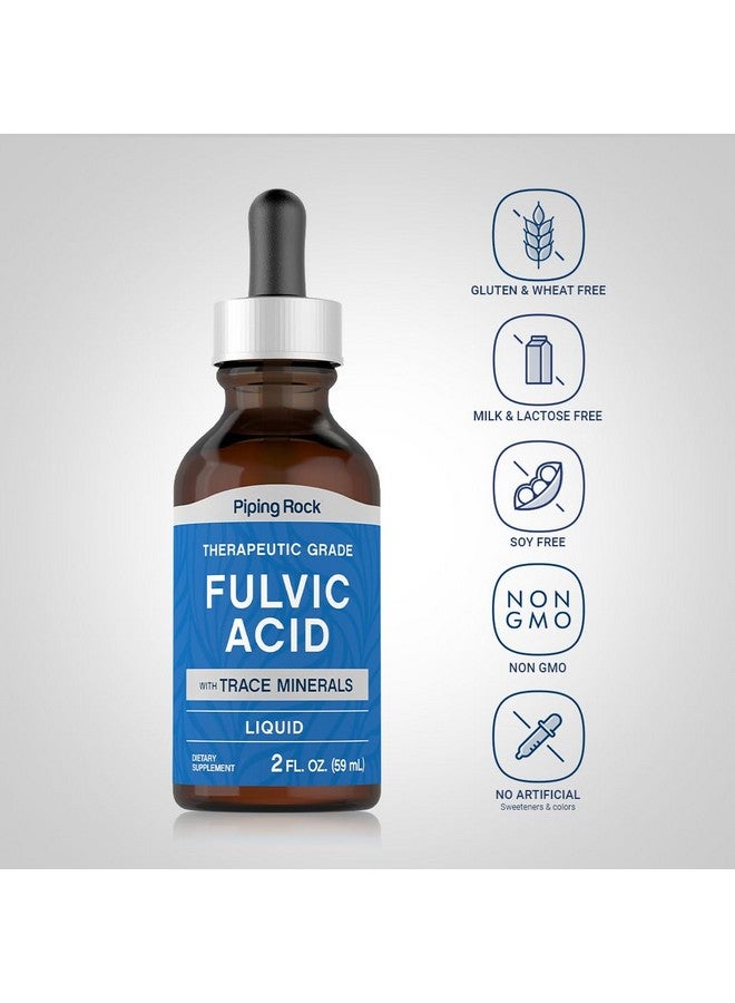 Piping Rock Liquid Fulvic Acid Drops | 2 fl oz | with Trace Minerals | Ionic Supplement | Vegetarian, Non-GMO & Gluten Free - Image 3