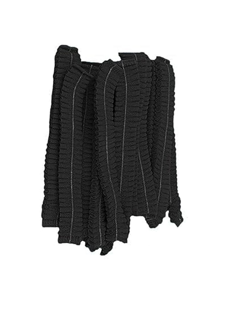 IDEAL PACK Ideal Care Disposable Hair Nets – Black | 100 Pcs | Non Woven Chef Hairnets for Kitchen, Food Handling, Medical, Cleaning & Salon Use | Lightweight & Bouffant Caps single - Image 3