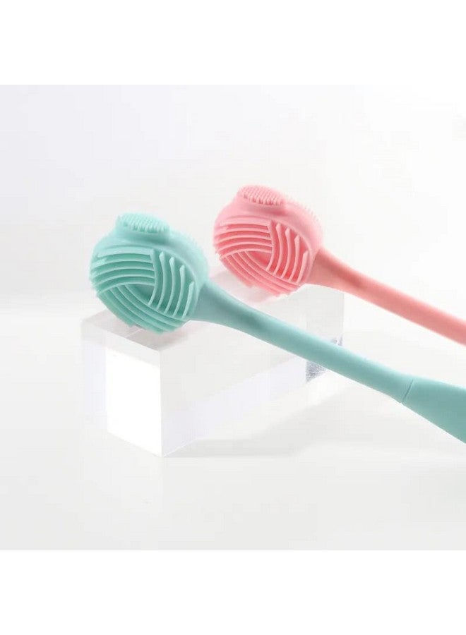 MobFest فرشاة تنظيف الوجه السيليكونية 4 في 1 من موبي فست | مزيل البثور السوداء المهدئ | فرشاة تنظيف الوجه الصديقة للبشرة | متعددة الألوان - Image 2