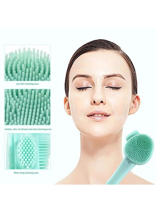 MobFest فرشاة تنظيف الوجه السيليكونية 4 في 1 من موبي فست | مزيل البثور السوداء المهدئ | فرشاة تنظيف الوجه الصديقة للبشرة | متعددة الألوان - Image 4