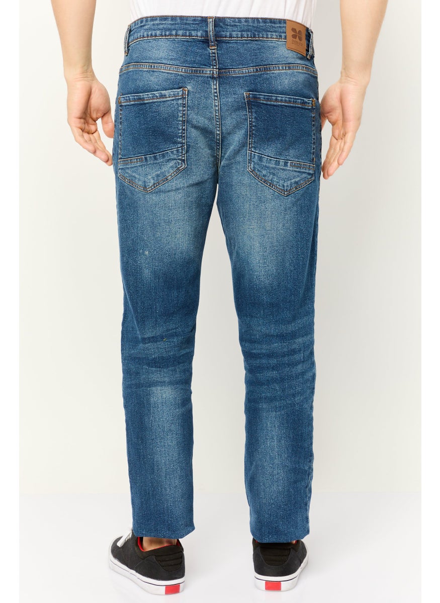 CROSSHATCH - Men Slim Fit Washed Stretchable Denim, Blue - Image 1
