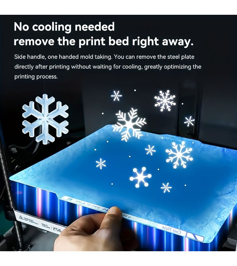 For X1 P1P A1 3D Printer 256X256mm Blue Cool Plate Heat Bed Double-Sided Build Plate Sheet - Image 5