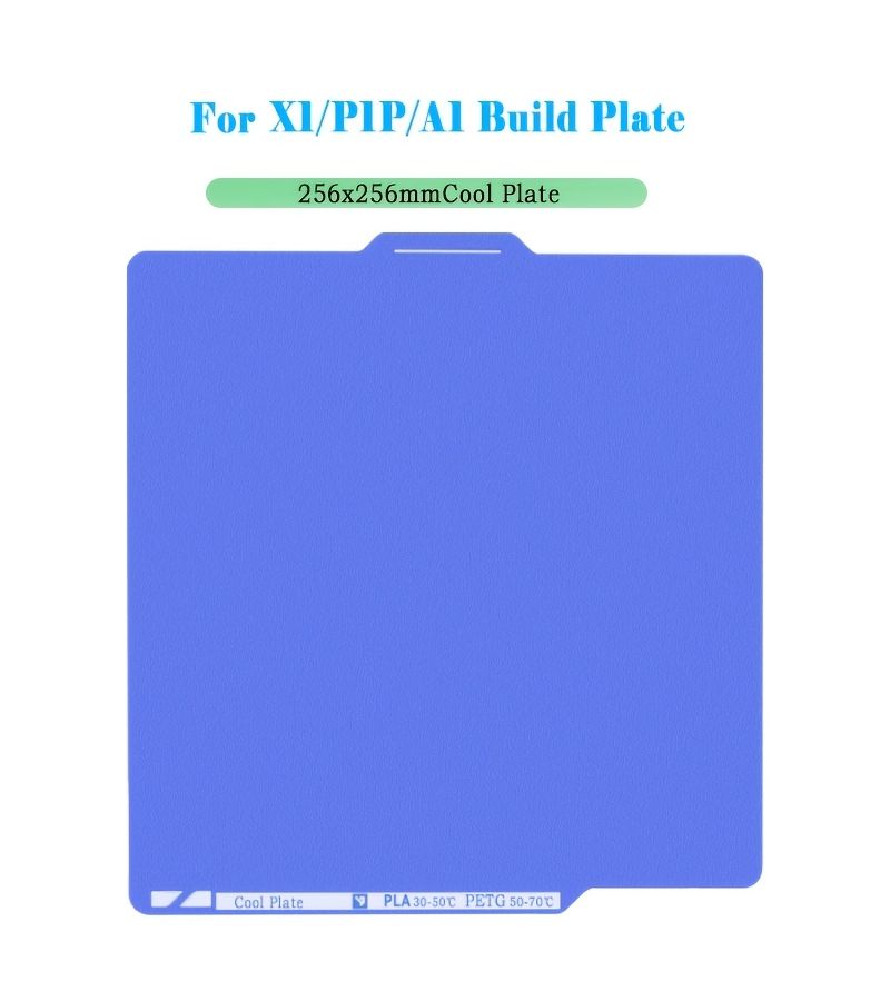For X1 P1P A1 3D Printer 256X256mm Blue Cool Plate Heat Bed Double-Sided Build Plate Sheet - Image 2