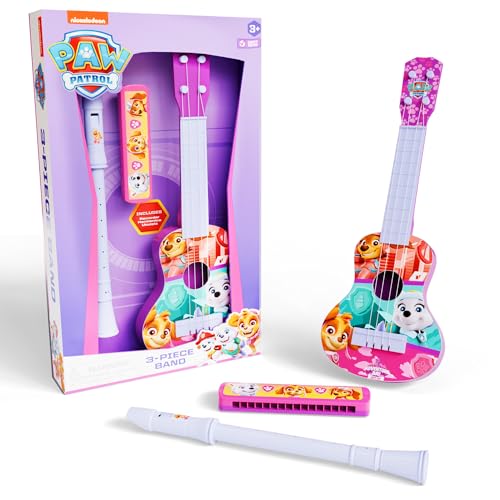 Lollipop Paw Patrol for Girls Paw Patrol Adventure Trio Rescue Harmonica Ukulele and Flute Toddler Musical Instruments Set - Image 1
