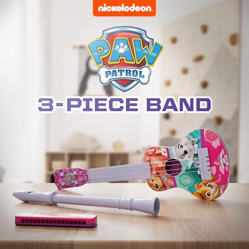 Lollipop Paw Patrol for Girls Paw Patrol Adventure Trio Rescue Harmonica Ukulele and Flute Toddler Musical Instruments Set - Image 5