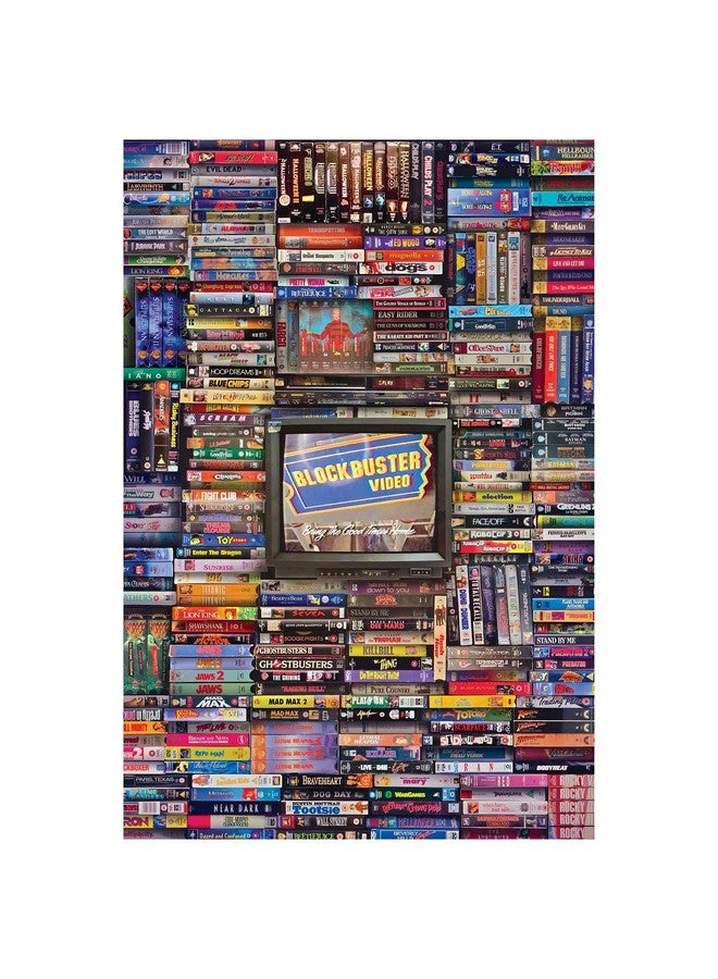 Toynk Blockbuster Era 1000-Piece Jigsaw Puzzle, Brain Teaser for Kids and Adults | 28 x 20 Inches - Image 1