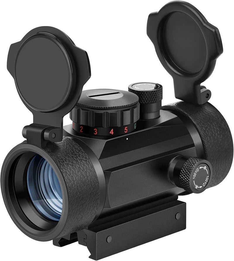 منظار النقطة الحمراء الخضراء مع غطاء عدسة 20mm/11mm لتركيب سكة بيكاتيني - Image 1