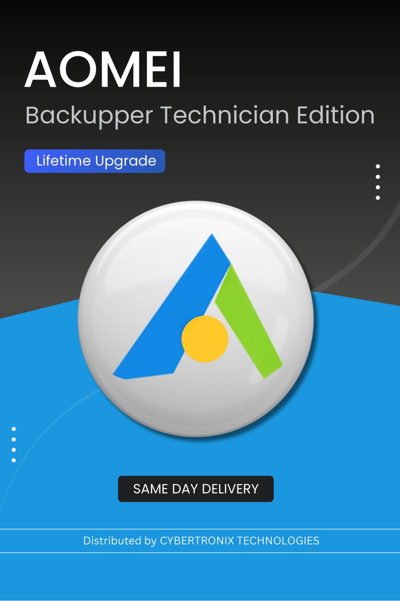 AOMEI Backupper Technician Edition |  Lifetime Upgrade | Digital License | SAME DAY DELIVERY