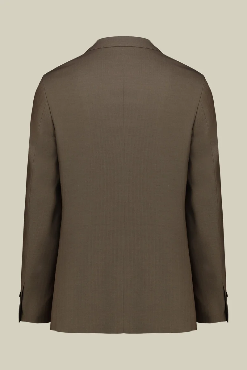 Doppelganger Brown Double-breasted men's suit in Herringbone fabric - Nut for Men | Best Price UAE