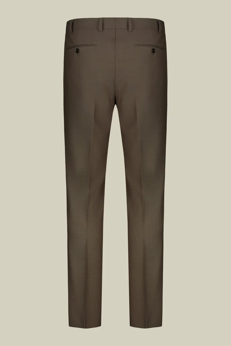 Doppelganger Brown Double-breasted men's suit in Herringbone fabric - Nut for Men | Best Price UAE