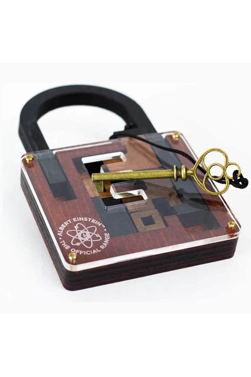 erorex 1pc Classic Wooden Brainteaser Puzzle Game High Difficulty IQ Lock Challenge Kids Adults Toys Gifts