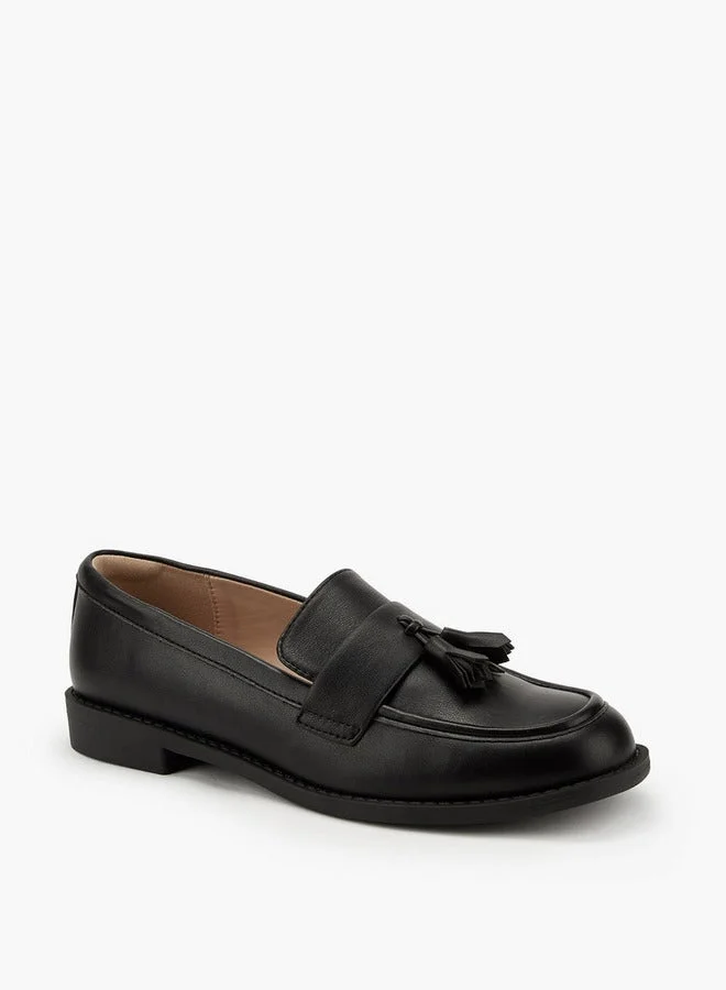 Paprika Tassel Accent Slip-On Loafers