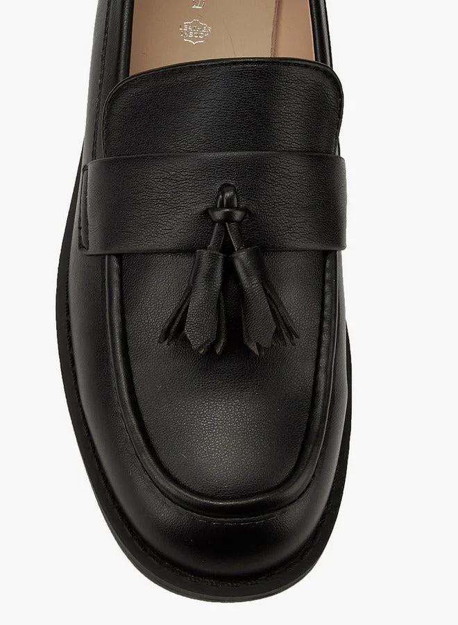 Paprika Tassel Accent Slip-On Loafers