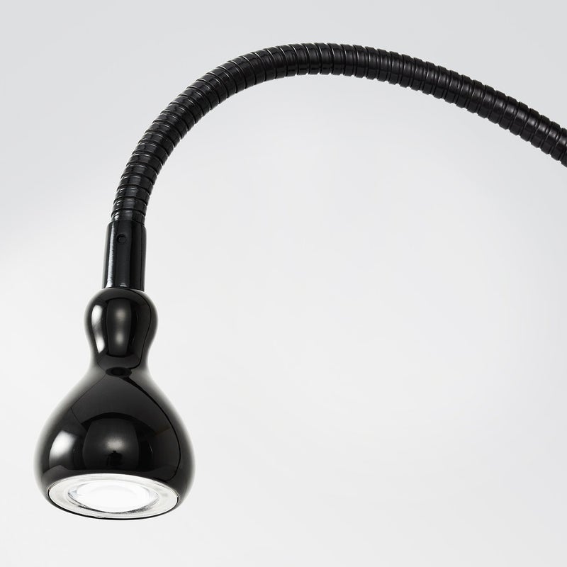 جانسجو مصباح LED مرن بعنق إوزة ومدخل USB، أسود، ٣٨ سم - Image 3