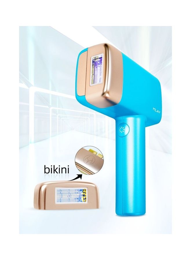 MLAY 2022 Updated T14 Laser IPL Hair Removal Device With Bikini Lamp 3℃ Cold Compress 500000 Pulses 5-Levels Painless Sky Blue - Image 1