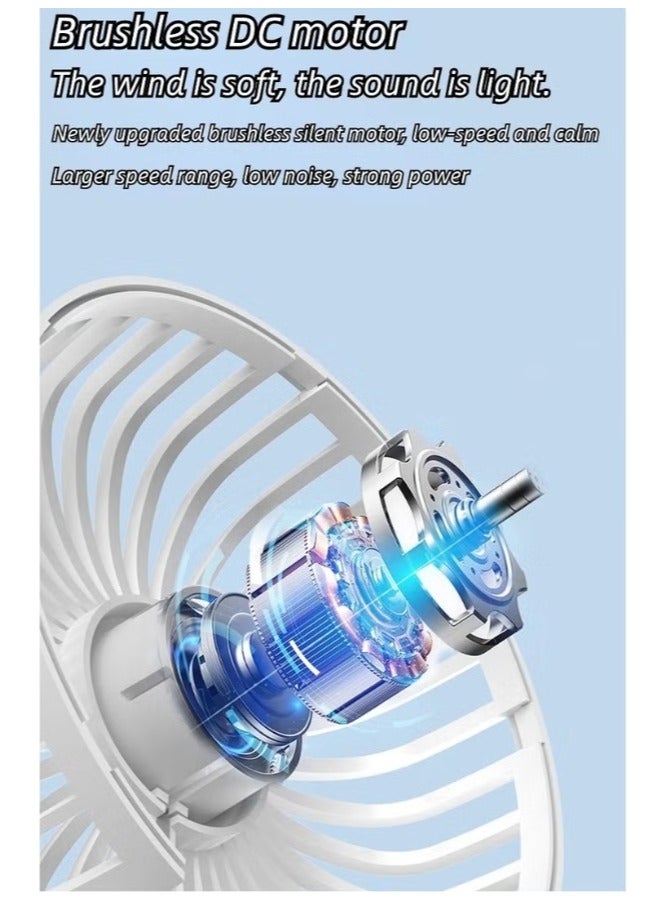 BEILINGDUN Handheld Fan,Speed(1-3) Adjustable Mini Fan,1200mAh Battery Rechargeable Personal Fan,Digital Display,For Women Men Travel/Camping/Outdoor-Pink - Image 5