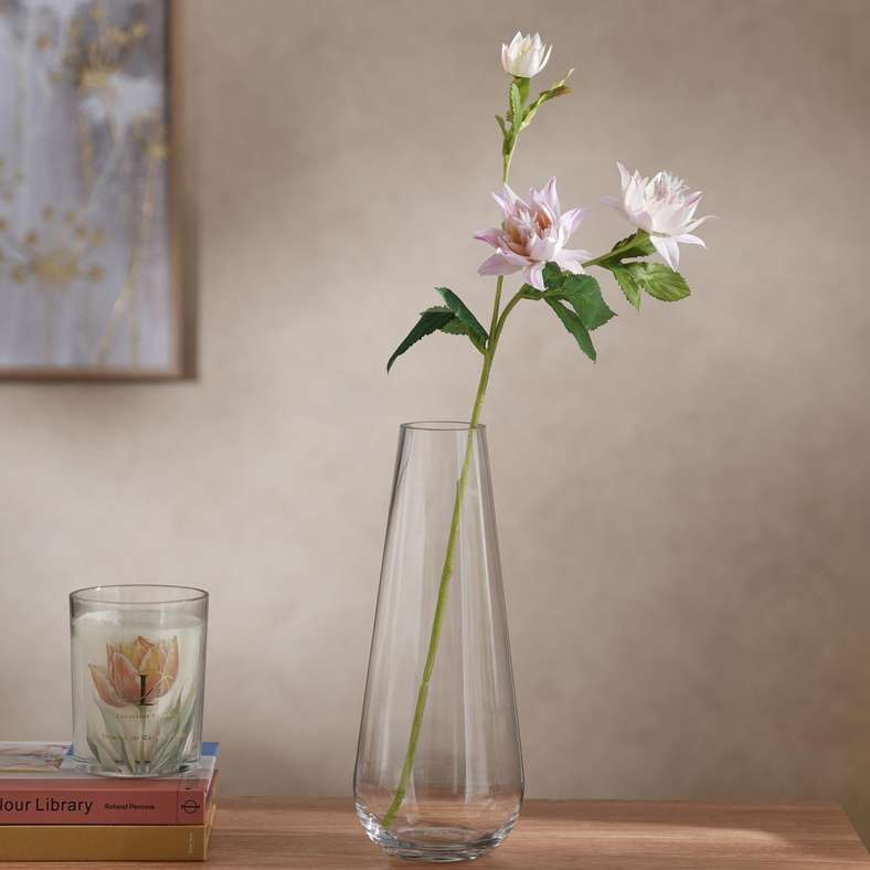 Pan Home غصن زهرة العروس المتألقة - وردي