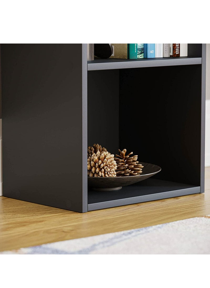 MODERN HOME Bookcase and accessory Display Unit of wood 4Tier Black  - Image 5