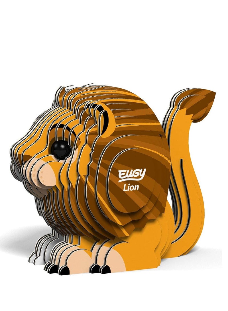 EUGY 3D Lion Puzzle - Fun and Engaging DIY Animal Craft for All Ages - Image 1