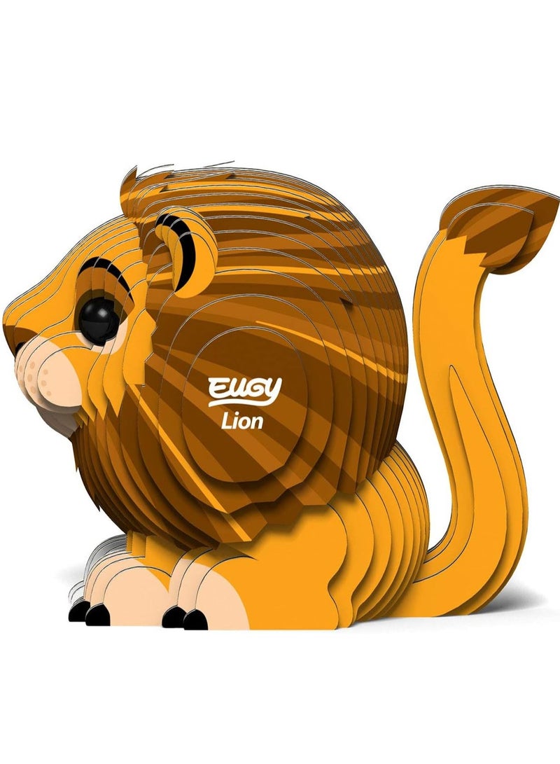 EUGY 3D Lion Puzzle - Fun and Engaging DIY Animal Craft for All Ages - Image 3