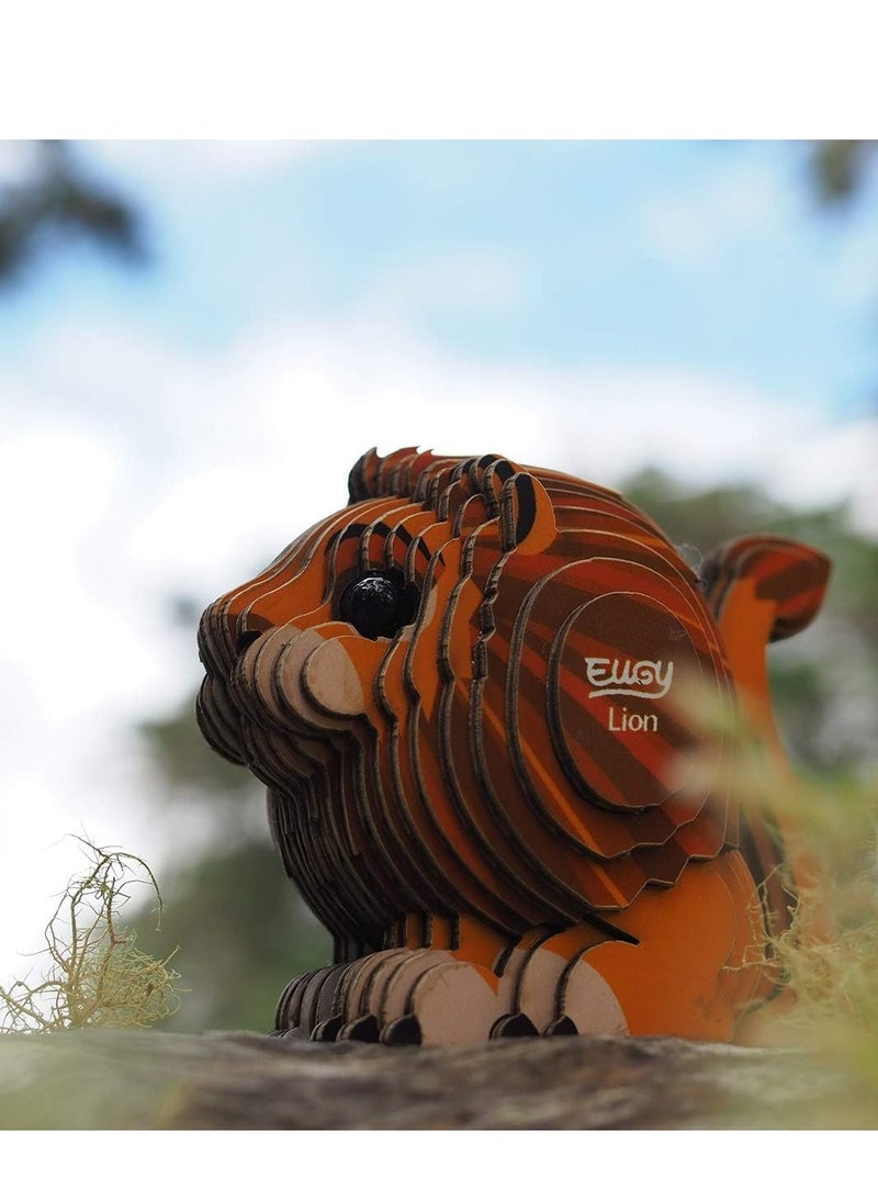 EUGY 3D Lion Puzzle - Fun and Engaging DIY Animal Craft for All Ages - Image 5