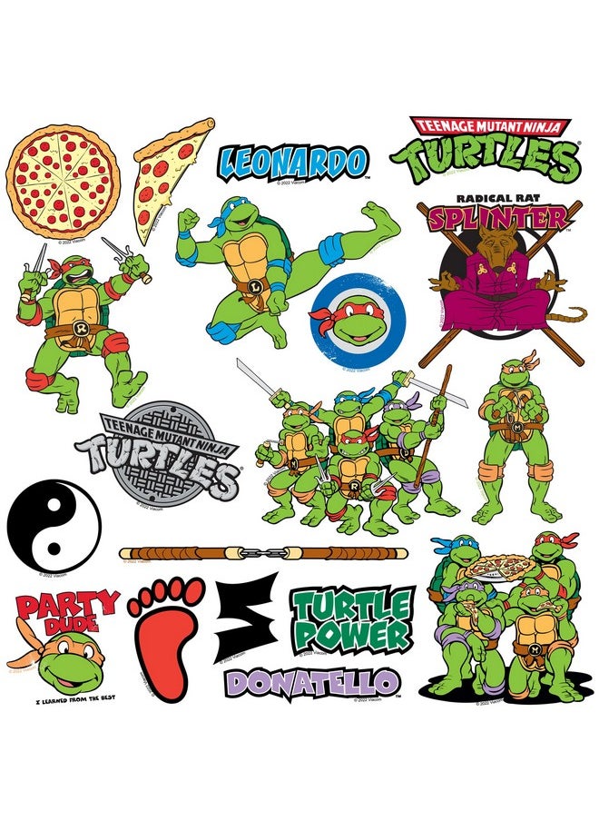 GRAPHICS & MORE - Teenage Mutant Ninja Turtles Sticker Pack Die Cut Vinyl Large Deluxe Tmnt Stickers Variety Pack Laptop, Water Bottle, Scrapbooking, Tablet, Skateboard, Indoor/Outdoor Set Of 50 - Image 1