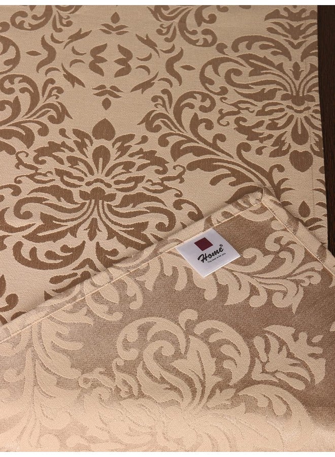 Home-The Best is for You Cotton Table Runner with Woven Damask Design (Gold, 13X96 Inch) - Pack of 1 - Image 5