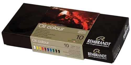 Rembrandt Oil Colour 10x15ml Tube Basic Paint Set - Image 5