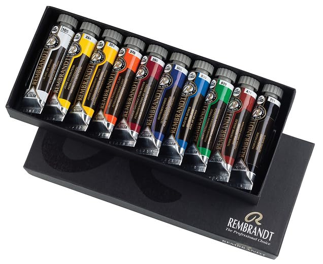 Rembrandt Oil Colour 10x15ml Tube Basic Paint Set - Image 2