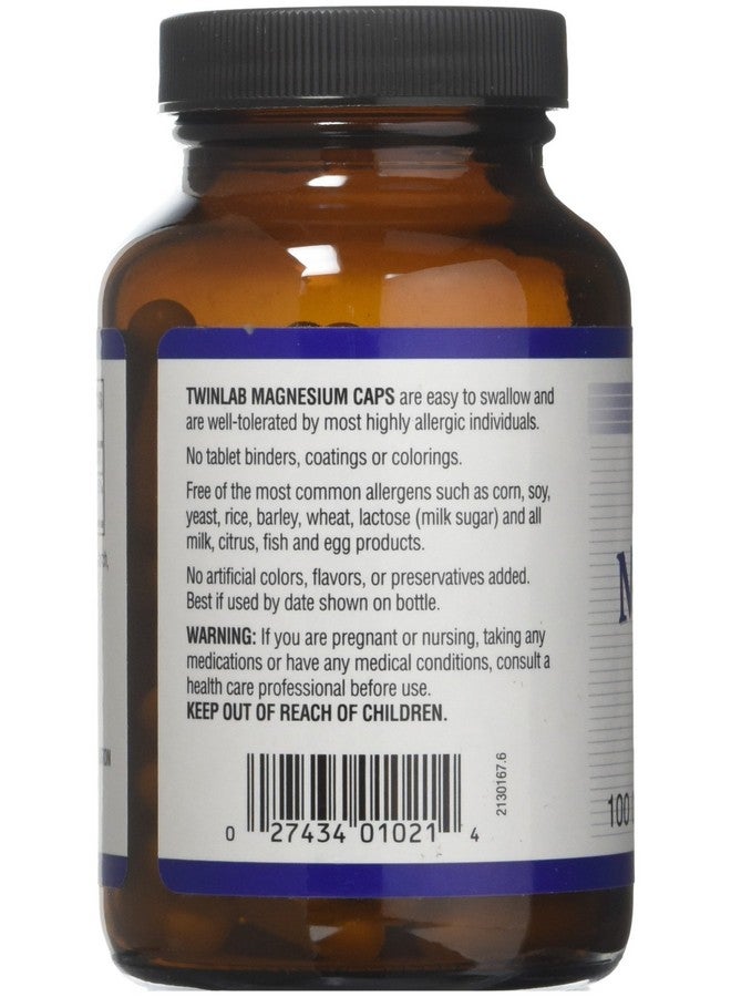 Twinlab Magnesium,400 Mg By Twinlab - 100 Cap, Pack of 3 - Image 2